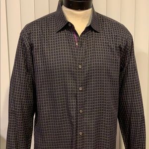 Bugatchi men’s xl shaped fit long sleeve shirt